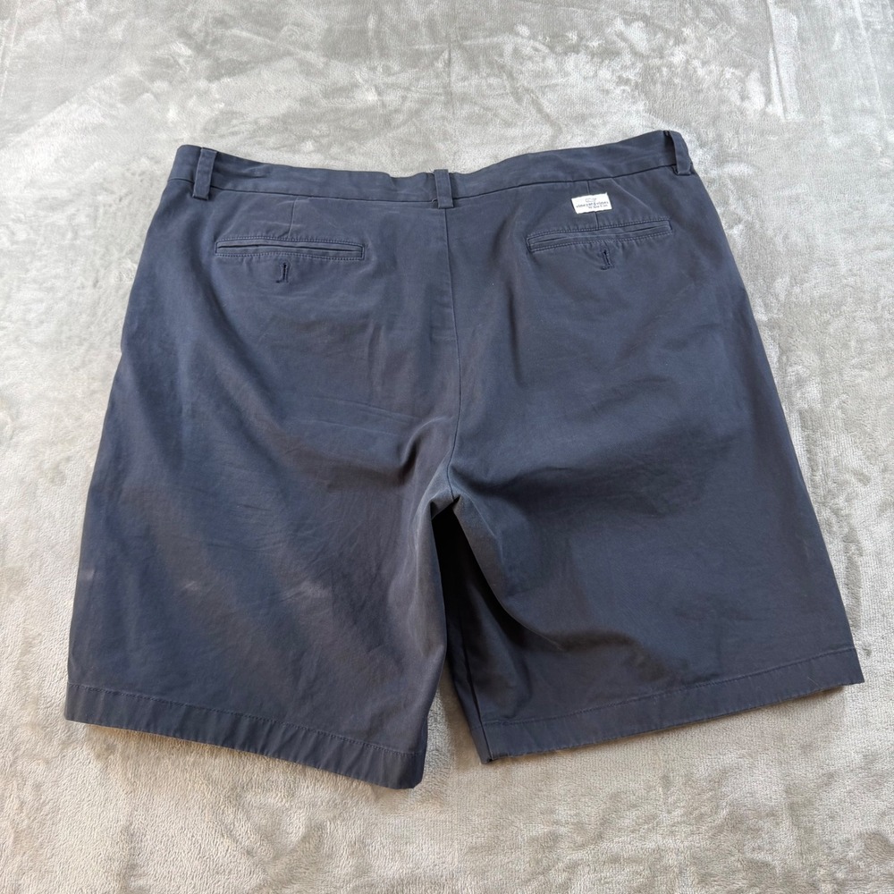 Vineyard Vines Breaker Shorts Men's 38 Navy Blue Cotton Stretch Chino 9" Inseam - Picture 2 of 10